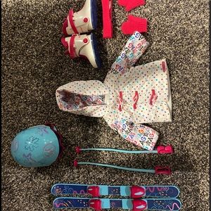 American girl doll ski set